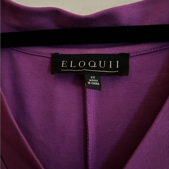 Eloquii Sz 22 Purple Ponte Dress NWT from nonsmoking home - Picture 2 of 5
